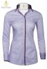 Koszula EMANUELA II damska - FIOR DA LISO - lavender check